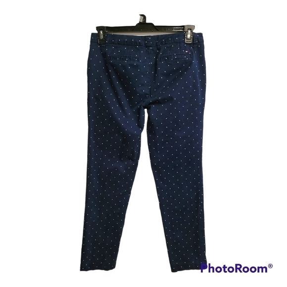 Tommy Hilfiger Navy Blue Polka-dot Montauk Chino Pants - Picture 3 of 9